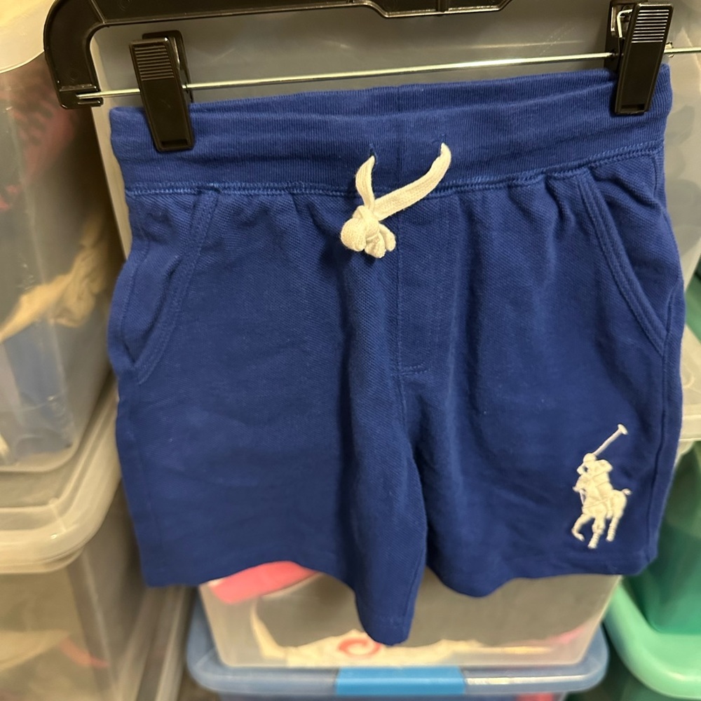 Ralph Lauren Polo BIG PONY Pique Mesh Shorts ROYAL BLUE Boys Sz 5